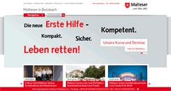 Desktop Screenshot of malteser-butzbach.de